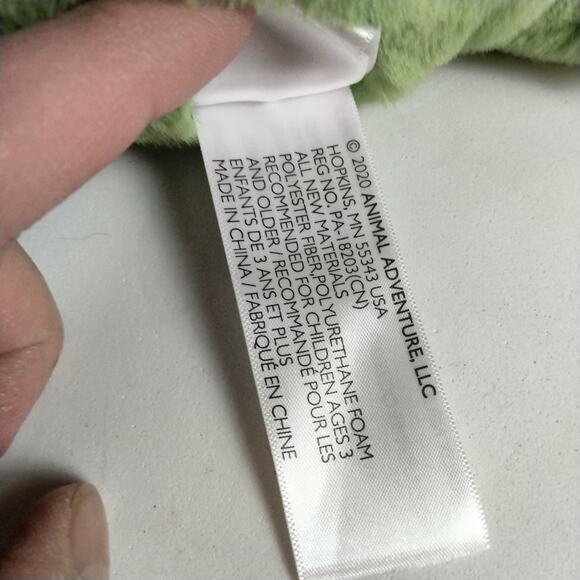 Animal Adventure Green Dragon Dino Hooded Blanket Pet Stuffed Animal Lovey - Picture 9 of 10